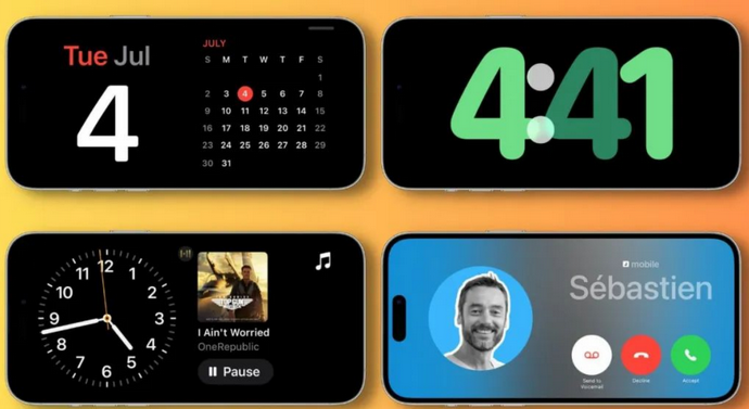 新宁苹果手机维修分享iOS17横屏充电待机显示有什么好处 