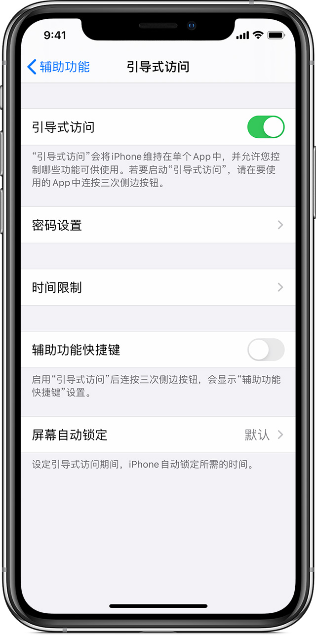 新宁苹果手机维修分享如何在 iPhone 上退出引导式访问 