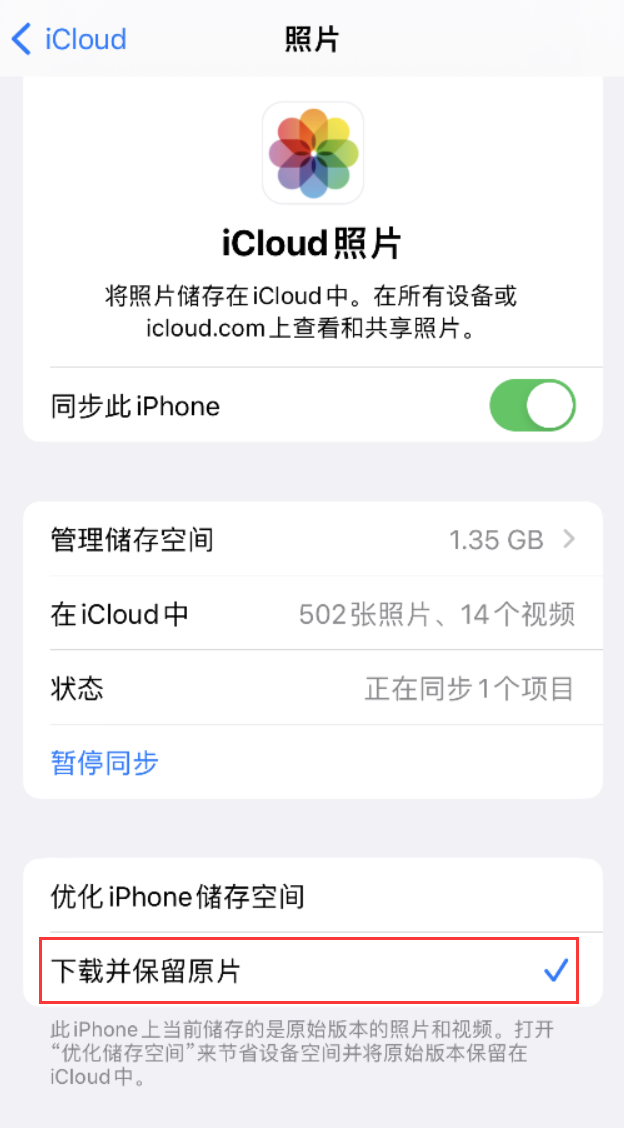 新宁苹果手机维修分享iPhone 无法加载高质量照片怎么办 