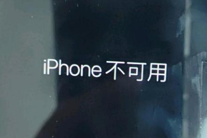 新宁苹果服务网点分享锁屏界面显示“iPhone 不可用”如何解决 